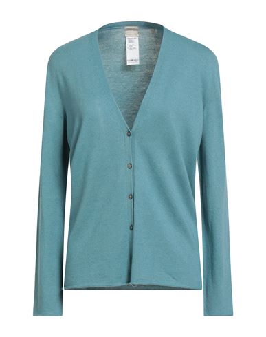 Massimo Alba Woman Cardigan Turquoise Size Xl Cotton, Cashmere