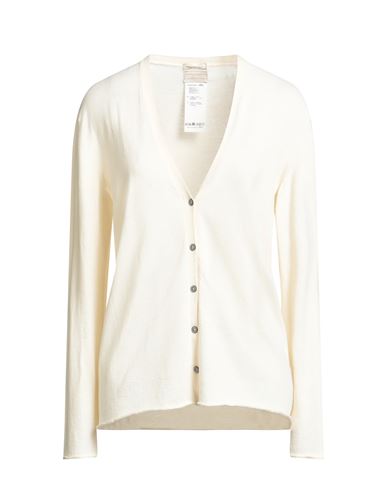 Massimo Alba Woman Cardigan Cream Size Xl Cotton, Cashmere