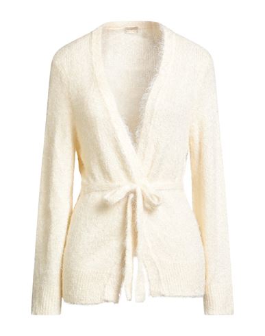 Massimo Alba Woman Cardigan Cream Size S Silk, Cashmere