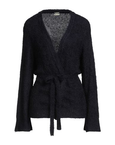 Massimo Alba Woman Cardigan Midnight Blue Size M Silk, Cashmere