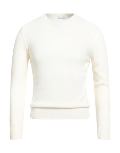 Theland Man Sweater Cream Size 44 Wool In White