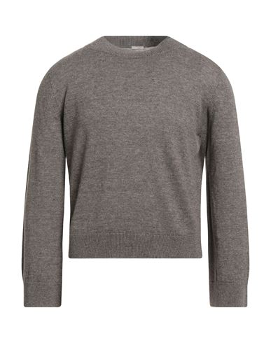Massimo Alba Man Sweater Taupe Size L Linen, Cashmere In Gray