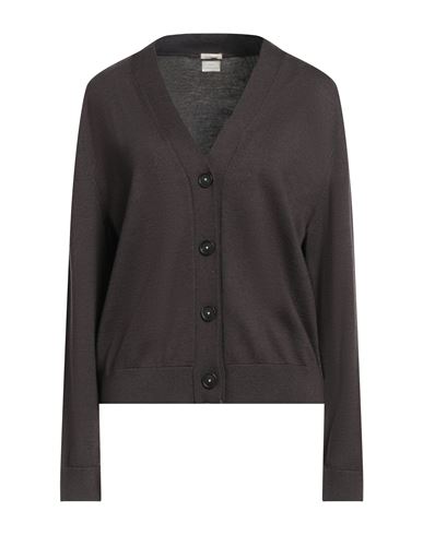 Massimo Alba Woman Cardigan Dark Brown Size M Virgin Wool In Brown