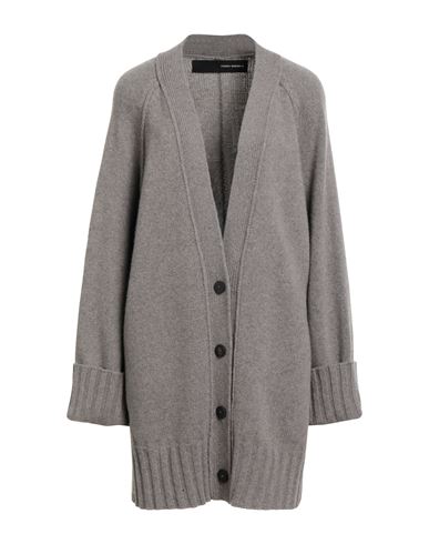 Isabel Benenato Woman Cardigan Grey Size L Cashmere, Wool In Gray