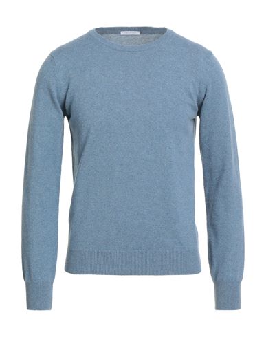 Simon Gray. Man Sweater Slate Blue Size S Cashmere In Blue