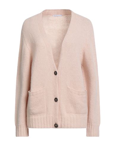 Oliver Lattughi Woman Cardigan Blush Size L Alpaca Wool, Polyamide, Wool In Neutral