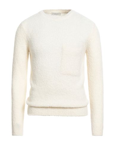 Filippo De Laurentiis Man Sweater Cream Size 36 Alpaca Wool, Merino Wool, Polyamide In White