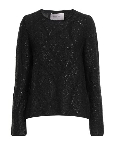 Circus Hotel Woman Sweater Black Size 10 Polyamide, Viscose, Elastane In Black