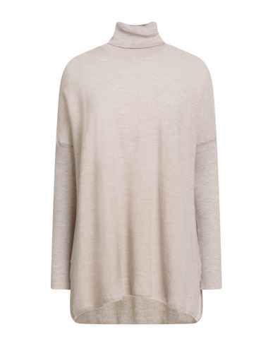 Gentryportofino Woman Turtleneck Beige Size 12 Cashmere In Neutral