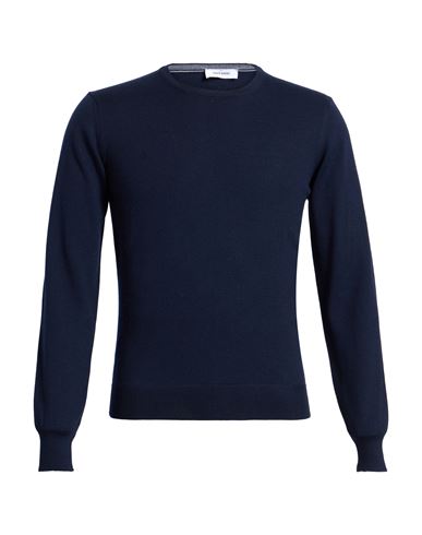 Gran Sasso Man Sweater Midnight Blue Size 36 Virgin Wool In Blue