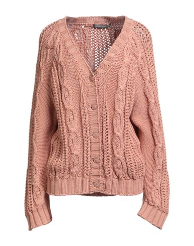 Alberta Ferretti Woman Cardigan Salmon Pink Size 4 Cotton In Pink