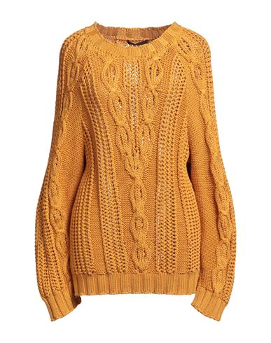 Alberta Ferretti Woman Sweater Marigold Size 4 Cotton In Yellow