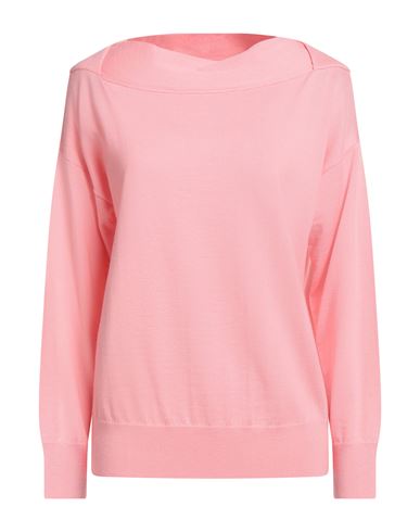 Alpha Studio Woman Sweater Pink Size 10 Merino Wool In Pink