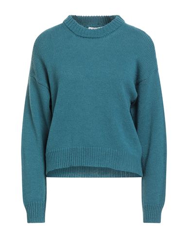 Alpha Studio Woman Sweater Deep Teal Size 10 Merino Wool In Green