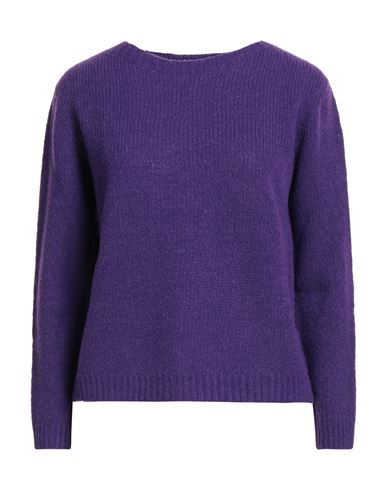 Fisico Cristina Ferrari Fisico Woman Sweater Purple Size L Virgin Wool, Polyamide In Purple