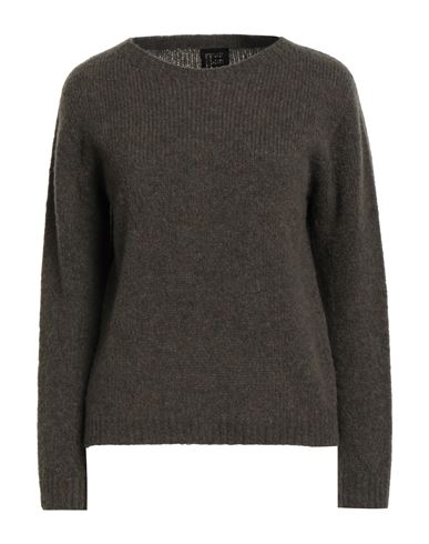 Fisico Cristina Ferrari Fisico Woman Sweater Military Green Size L Virgin Wool, Polyamide In Green