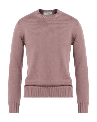 Alpha Studio Man Sweater Antique Rose Size 44 Wool In Pink