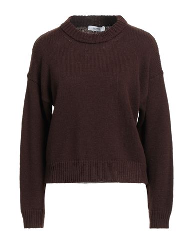 Alpha Studio Woman Sweater Chocolate Brown Size 10 Merino Wool