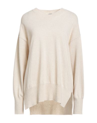 Fisico Cristina Ferrari Fisico Woman Sweater Beige Size M/l Virgin Wool, Cashmere In Sand