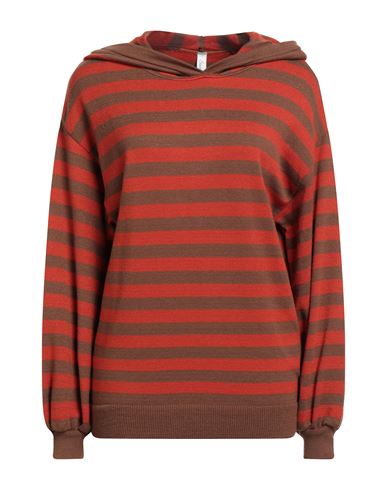 Souvenir Woman Sweater Rust Size M Viscose, Polyester, Polyamide In Multi