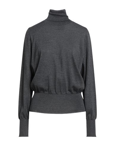 Fisico Cristina Ferrari Fisico Woman Turtleneck Charcoal Size L Virgin Wool In Gray