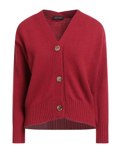 Aragona Woman Cardigan Brick Size 12 Cashmere In Red