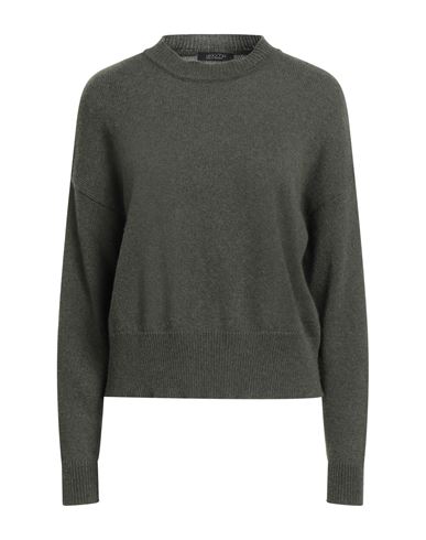 Aragona Woman Sweater Military Green Size 10 Cashmere