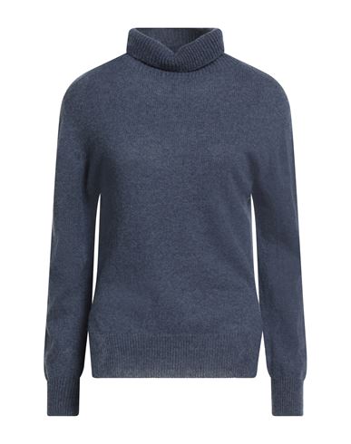 Aragona Woman Turtleneck Slate Blue Size 10 Cashmere