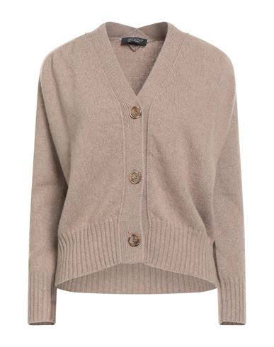 Aragona Woman Cardigan Beige Size 12 Cashmere In Sand