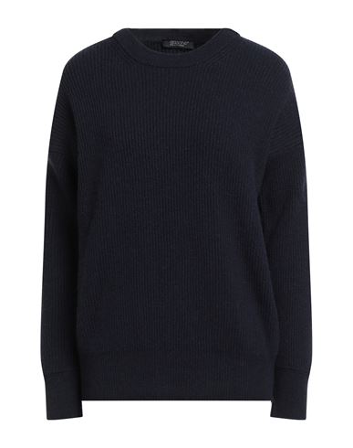 Aragona Woman Sweater Midnight Blue Size 8 Cashmere