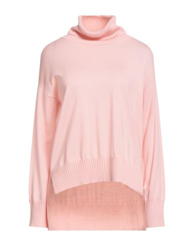 Aragona Woman Turtleneck Pink Size 8 Merino Wool In Pink