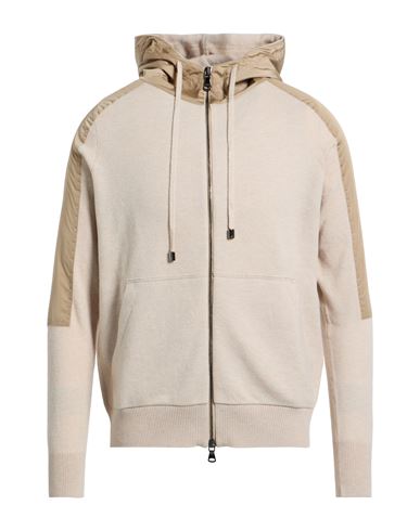 Aion Man Cardigan Beige Size 44 Virgin Wool, Polyamide In Multi