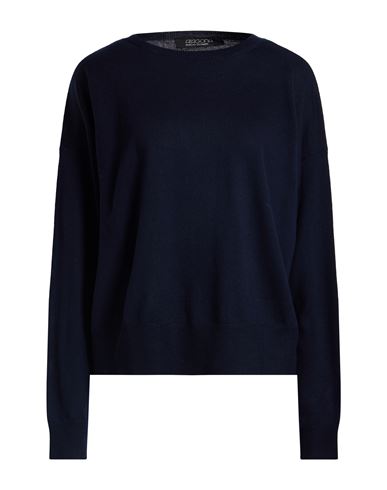 Aragona Woman Sweater Midnight Blue Size 6 Merino Wool In Black