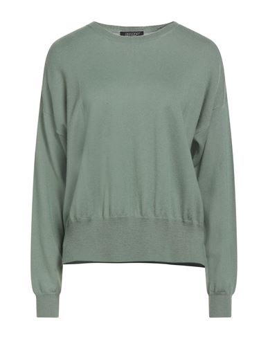 Aragona Woman Sweater Sage Green Size 12 Merino Wool In Green