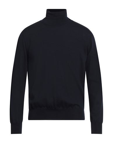 Aion Man Turtleneck Midnight Blue Size 46 Virgin Wool In Blue