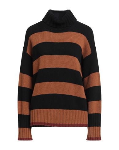 Aragona Woman Turtleneck Camel Size 8 Cashmere In Brown