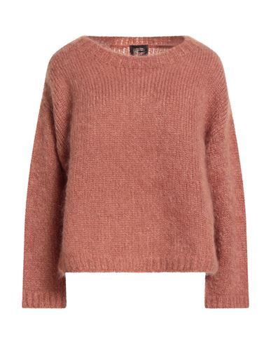 Fisico Cristina Ferrari Fisico Woman Sweater Antique Rose Size S Mohair Wool, Polyamide, Wool In Pink