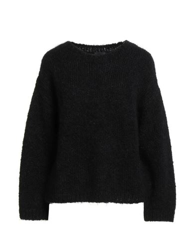 Fisico Cristina Ferrari Fisico Woman Sweater Black Size L Mohair Wool, Polyamide, Wool In Black
