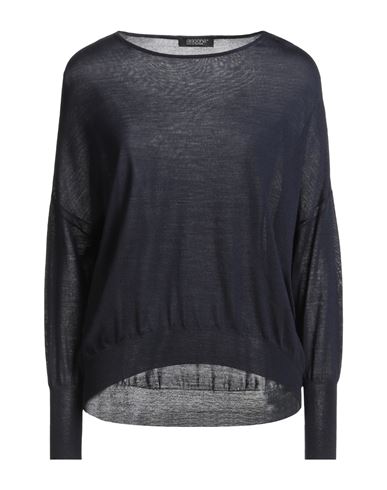 Aragona Woman Sweater Midnight Blue Size 12 Merino Wool
