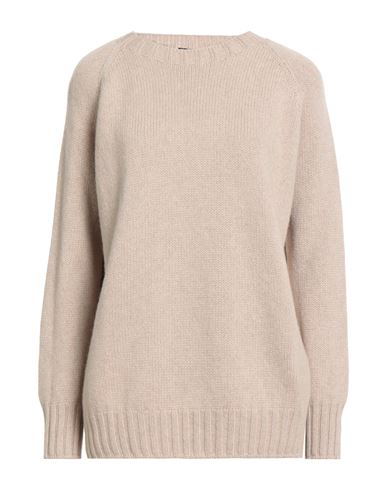 Aragona Woman Sweater Beige Size 6 Cashmere In Sand