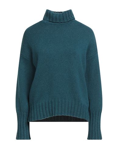 Aragona Woman Turtleneck Deep Teal Size 6 Cashmere In Green