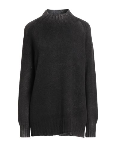 Aragona Woman Turtleneck Dark Brown Size 6 Cashmere