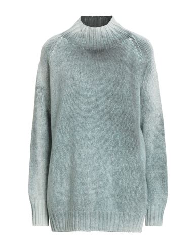 Aragona Woman Turtleneck Light Green Size 6 Cashmere