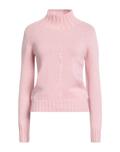 Aragona Woman Turtleneck Pink Size 6 Cashmere