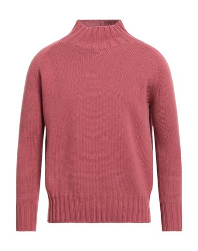 Aragona Woman Turtleneck Coral Size 6 Cashmere In Red
