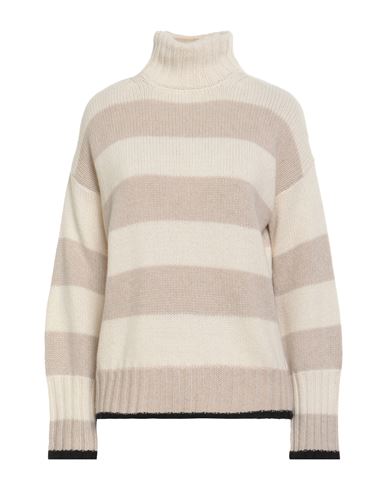 Aragona Woman Turtleneck Off White Size 8 Cashmere