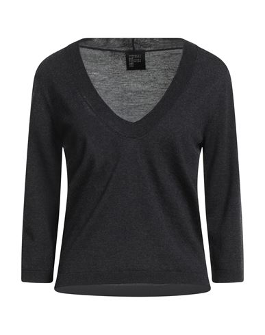 Fisico Cristina Ferrari Fisico Woman Sweater Charcoal Size L Virgin Wool In Gray