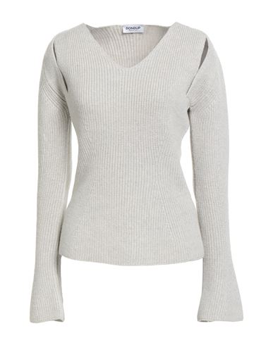 Dondup Woman Sweater Light Grey Size 10 Wool In Gray