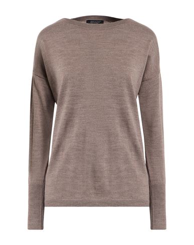 Aragona Woman Sweater Taupe Size 8 Merino Wool In Brown