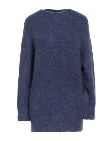 Solotre Woman Sweater Blue Size 1 Alpaca Wool, Polyamide, Wool, Elastane In Blue